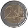 Монета. Франция. 2 евро 2002 год.