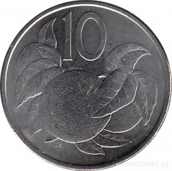 Монета. Острова Кука. 10 центов 2015 год.