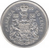 Монета. Канада. 50 центов 1959 год. ав.