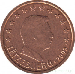 Монета. Люксембург. 2 цента 2009 год.