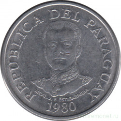 Монета. Парагвай. 50 гуарани 1980 год.