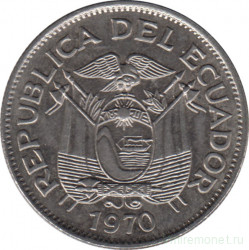 Монета. Эквадор. 1 сукре 1970 год.