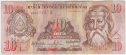 Банкнота. Гондурас. 10 лемпир 2004 год. Тип 86c.