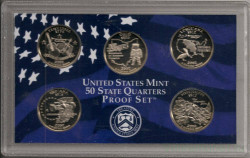Монета. США. 25 центов 2002 год. Набор штатов монетный двор S. Годовой набор квотеров.