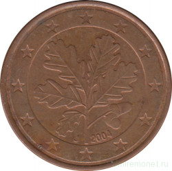 Монета. Германия. 5 центов 2004 год (J).