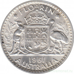 Монета. Австралия. 1 флорин (2 шиллинга) 1961 год.