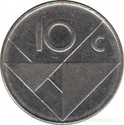 Монета. Аруба. 10 центов 2012 год.