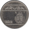 Монета. Аруба. 10 центов 2012 год. ав.