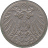 Монета. Германия (Германская империя 1871-1922). 10 пфеннигов 1899 год. (E). рев.