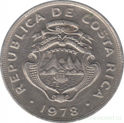 Монета. Коста-Рика. 1 колон 1978 год.