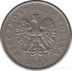 Монета. Польша. 1 злотый 1993 год.