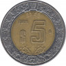 Монета. Мексика. 5 песо 2006 год. ав.