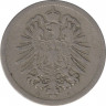 Монета. Германия (Германская империя 1871-1922). 10 пфеннигов 1889 год. (G). рев.