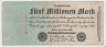 Банкнота. Германия. Веймарская республика. 5 миллионов марок 1923 год. Серийный номер - буква , семь цифр (красный). ав.