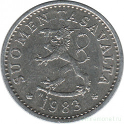 Монета. Финляндия. 10 пенни 1983 N год.