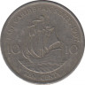 Монета. Восточные Карибские государства. 10 центов 1997 год. ав.