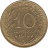 Монета. Франция. 10 сантимов 1979 год. ав.