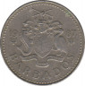 Монета. Барбадос. 10 центов 1987 год. ав.