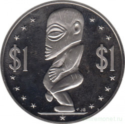Монета. Острова Кука. 1 доллар 1976 год.