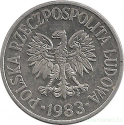 Монета. Польша. 50 грошей 1983 год. 