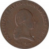 Монета. Австрстрийская империя. 6 крейцеров 1800 год. Монетный двор S. рев.
