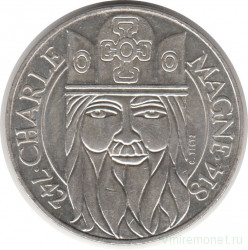 Монета. Франция. 100 франков 1990 год. Карл Великий.