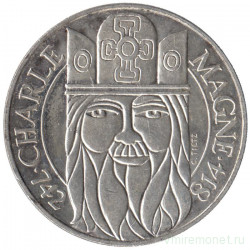 Монета. Франция. 100 франков 1990 год. Карл Великий.