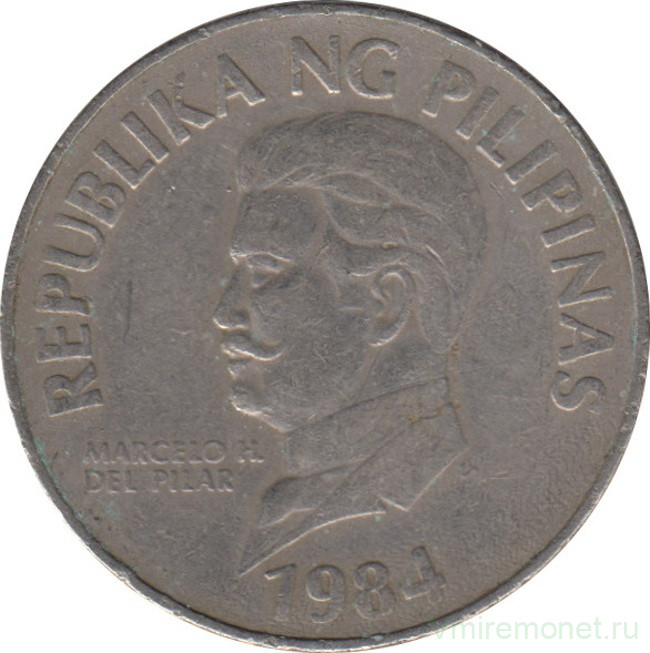 Монета. Филиппины. 50 сентимо 1984 год.