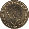Монета. Дания. 20 крон 2015 год. ав.