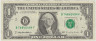 Банкнота. США. 1 доллар 1995 год. B. Тип 496а. ав.