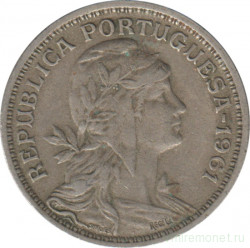 Монета. Португалия. 50 сентаво 1961 год.