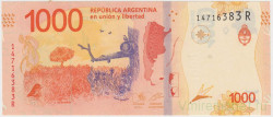 Банкнота. Аргентина. 1000 песо 2017 год. Тип 366 (4).