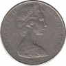 Монета. Новая Зеландия. 50 центов 1981 год. ав.