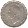 Монета. Новая Зеландия. 6 пенсов 1946 год.