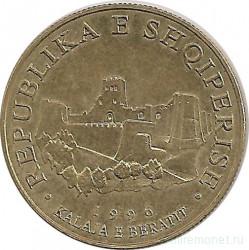 Монета. Албания. 10 леков 1996 год.