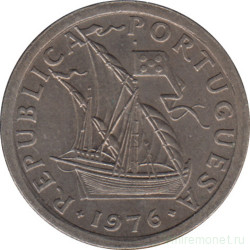 Монета. Португалия. 2,5 эскудо 1976 год.