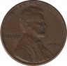 Монета. США. 1 цент 1956 год. ав.
