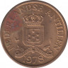 Монета. Нидерландские Антильские острова. 2.5 цента 1978 год. ав.