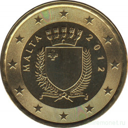 Монета. Мальта. 10 центов 2012 год.