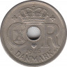 Монета. Дания. 25 эре 1946 год. ав.