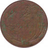 Монета. Дания. 2 эре 1894 год . рев.