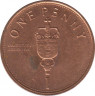 Монета. Гибралтар. 1 пенни 2009 год. ав.