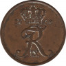 Монета. Дания. 5 эре 1968 год. ав.
