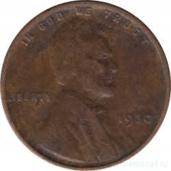 Монета. США. 1 цент 1930 год.