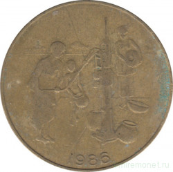 Монета. Западноафриканский экономический и валютный союз (ВСЕАО). 10 франков 1986 год.
