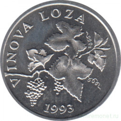 Монета. Хорватия. 2 липы 1993 год.