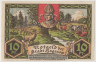 Бона. Нотгельд. Германия. Город Хагенов. 10 пфеннигов 1921 год. Вариант 500.1.а.1. рев.