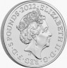Монета. Великобритания. 5 фунтов 2022 год. 70 лет правлению Королевы Елизаветы II. Содружество наций. В буклете. 