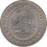 Монета. Боливия. 1 песо 1974 год. рев.