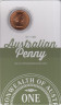 Монета. Австралия. Набор 2 штуки. 1 доллар 2021 год. 110 лет австралийскому пенни. В блистерах.